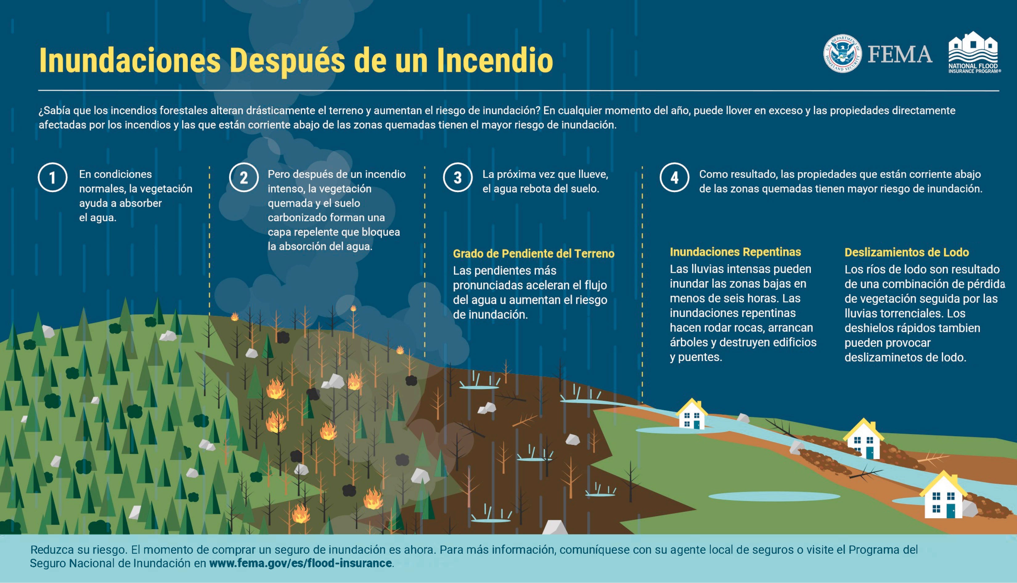 FEMA Flood After Fire Infographic