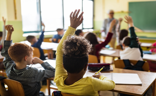 Image: Children in the classroom.