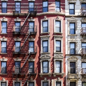 Apartment buildings in New York City