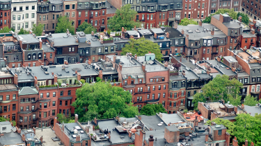 Back Bay brownstone homes in Boston Back Bay brownstone homes in Boston