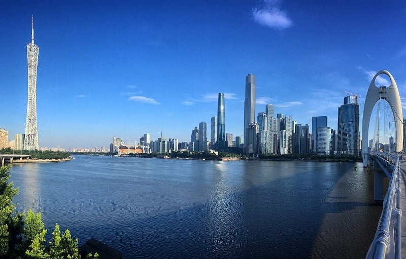 Skyline view of Guangzhou, China