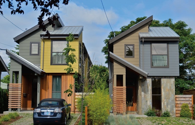 Portland, Oregón, está considerando la posibilidad de permitir más hogares altos y “flacos”, construidos sobre la mitad de la cantidad de tierra necesaria en virtud de zonificación unifamiliar.