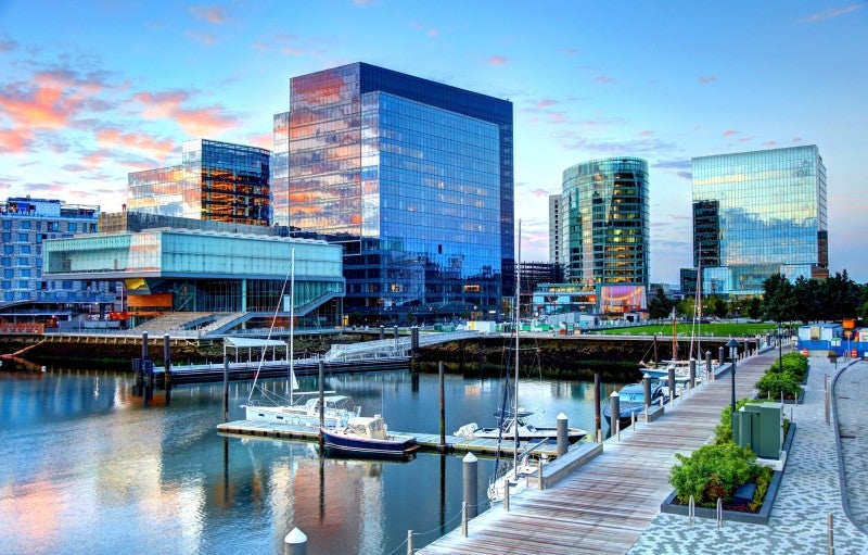 Boston's Seaport District. Boston's Seaport District.