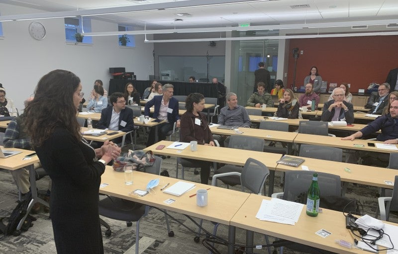 30 climate journalists convened in April 2022 to discuss the connection between land and climate change. 30 climate journalists convened in April 2022 to discuss the connection between land and climate change.