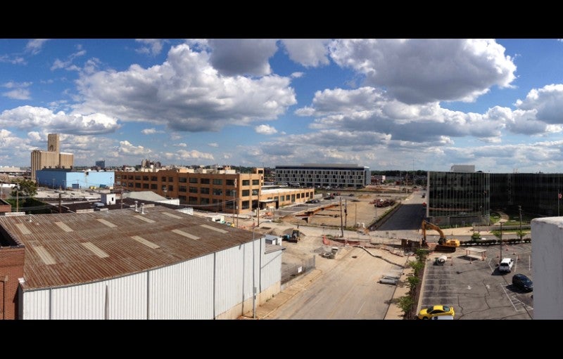 An intersection in the Cortex District after the first stage of development. Credit: Cortex Innovation Community