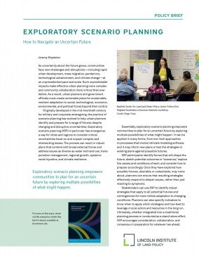 Image shows the first page of the policy brief