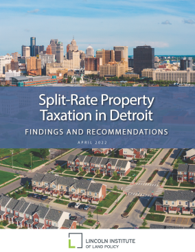 Aerial shot of Detroit, Michigan Split Rate Property Tax in Detroit: Findings and Recommendations