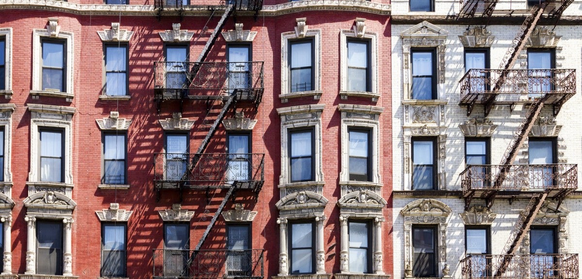 Apartment buildings in New York City