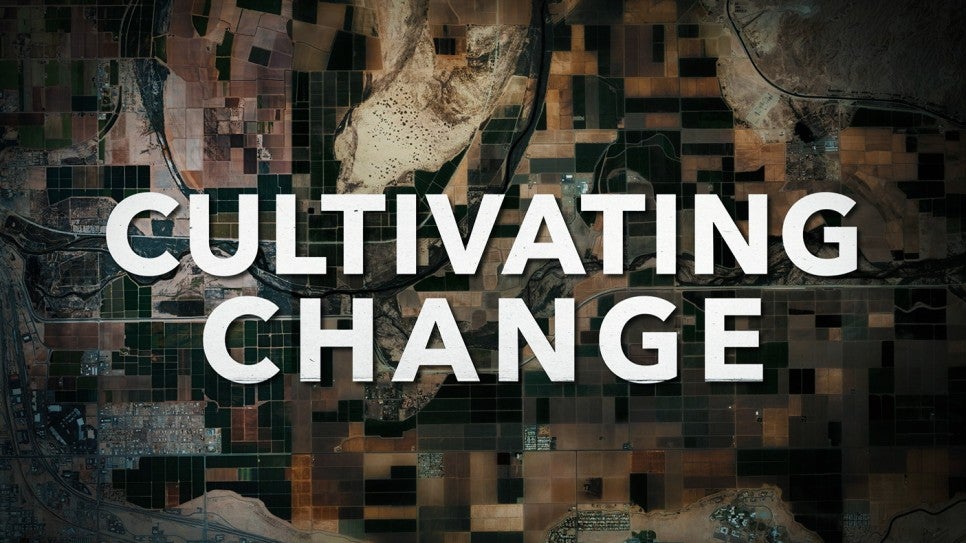 Cultivating Change video thumbnail image Aerial image of subdivided parcels in western United States.